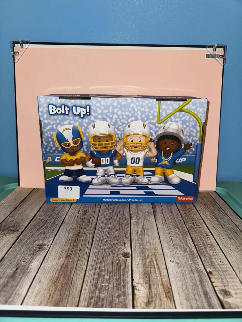 Fisher-Price Little People Collector NFL Los Angeles Chargers 4-Pack Set - Picture 2 of 4